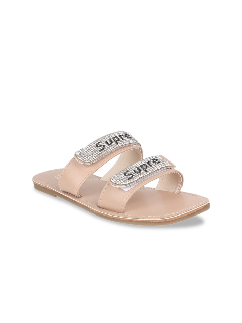 

STEPpings Women Pink Printed Open Toe Flats