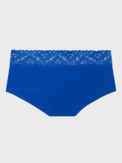 

La Senza Women Blue Solid Boy Shorts 1115232989L7