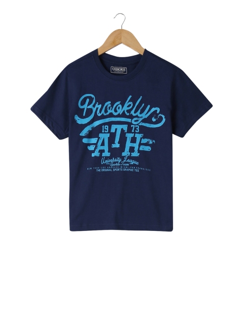 

Cherokee Boys Blue Printed Round Neck T-shirt