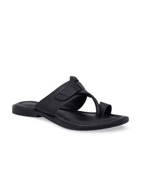 

Regal Men Black Leather Comfort Sandals