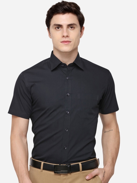 

JADE BLUE Men Black Regular Fit Solid Formal Shirt