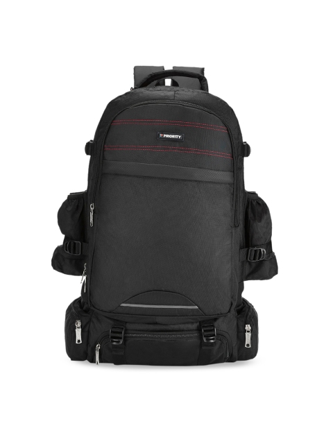 

Priority Unisex Black Solid Backpack