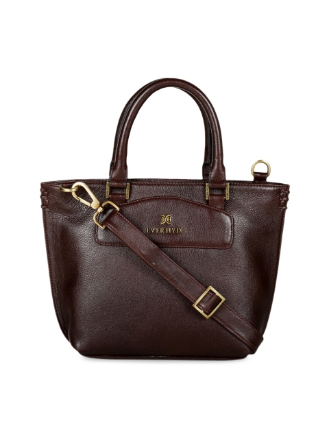 

EVER HYDE Brown Solid Handheld Bag