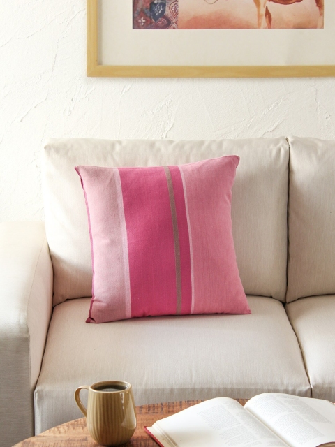 

House This Purple & Pink Single Colourblocked Square Cushion Covers