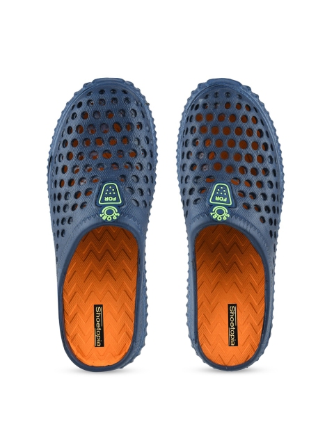 

Histeria Men Blue Textured Slip-On Sneakers