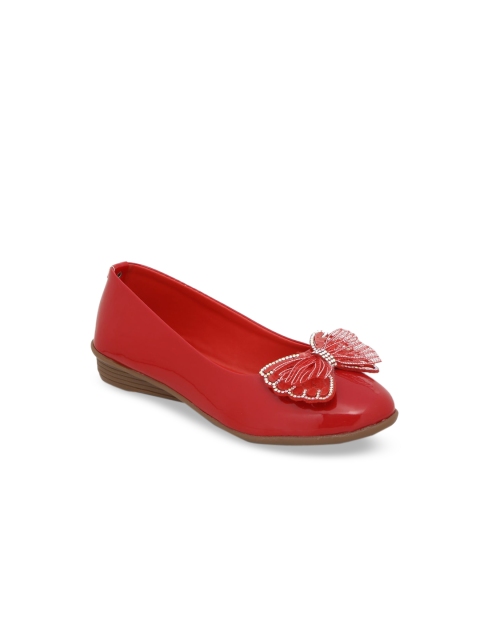 

Chipbeys Girls Red Solid Ballerinas