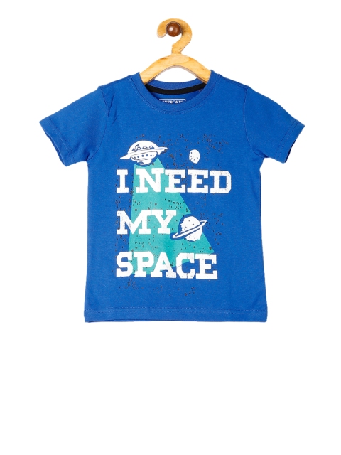 

Cherokee Boys Blue Printed Round Neck T-shirt