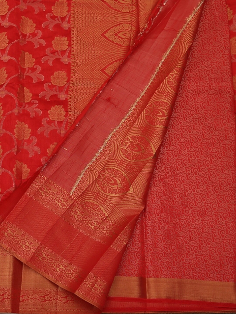 

Pothys Red Woven Design Jute Silk Woven Design Saree