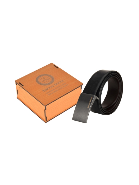 

bacca bucci Men Black & Brown Solid Belt
