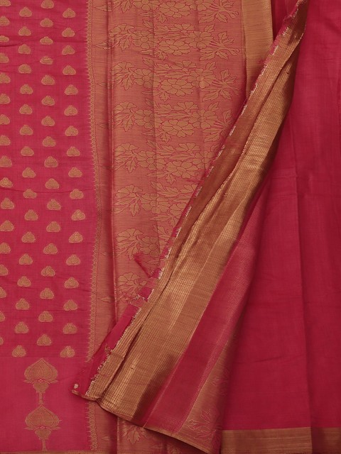 

Pothys Pink Woven Design Jute Silk Woven Design Saree