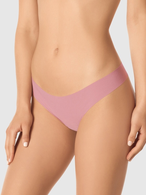 

La Senza Women Peach-Coloured Solid Sexy Diva Thongs 11148918-76S7