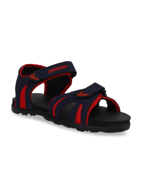 

Power Boys Navy Blue & Red Sports Sandals