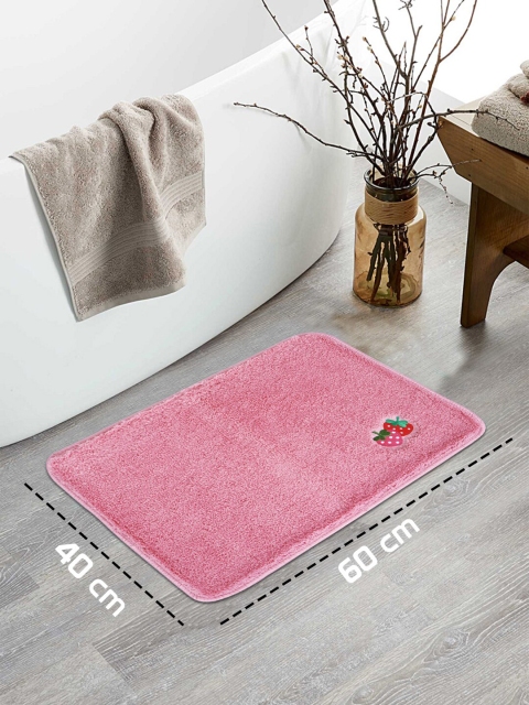

HOKIPO Pink Premium Super Absorbent Anti Slip Bath Rug