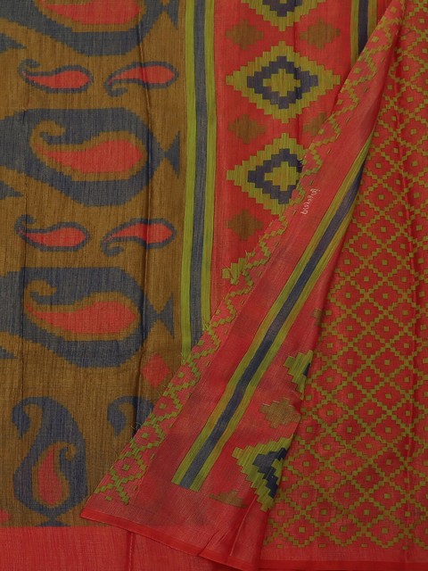 

Pothys Green Woven Design Poly Georgette Saree