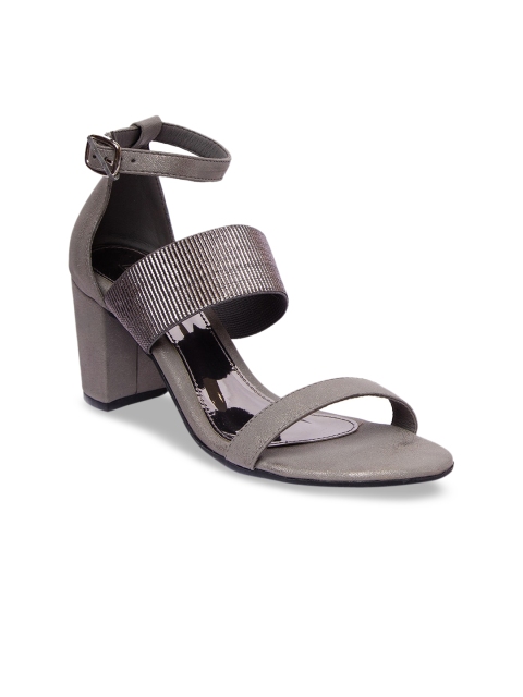 

Inc 5 Women Grey Solid Block Heels