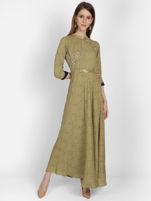 

Bani Women Women Green Printed Maxi Dress