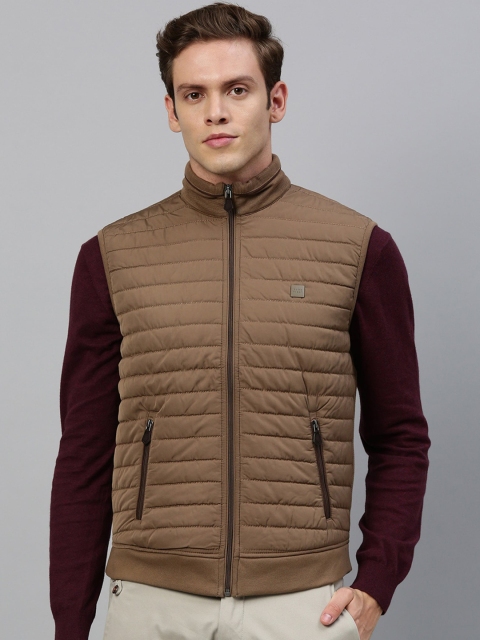 

RARE RABBIT Men Khaki Brown Solid Insulator Padded Jacket