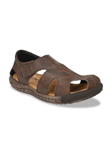 

Big Fox Boys Brown Solid Fisherman Sandals