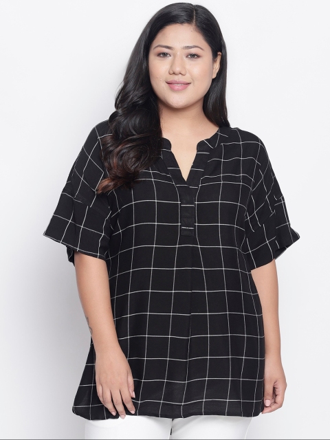 

Amydus Women Black Checked Top