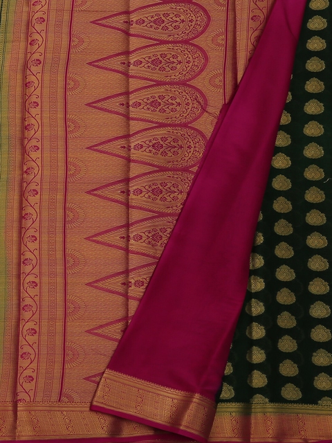 

Pothys Green & Pink Poly Georgette Printed Saree