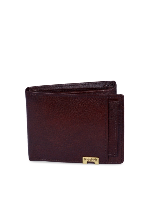 

Hidelink Men Brown Solid Two Fold Wallet