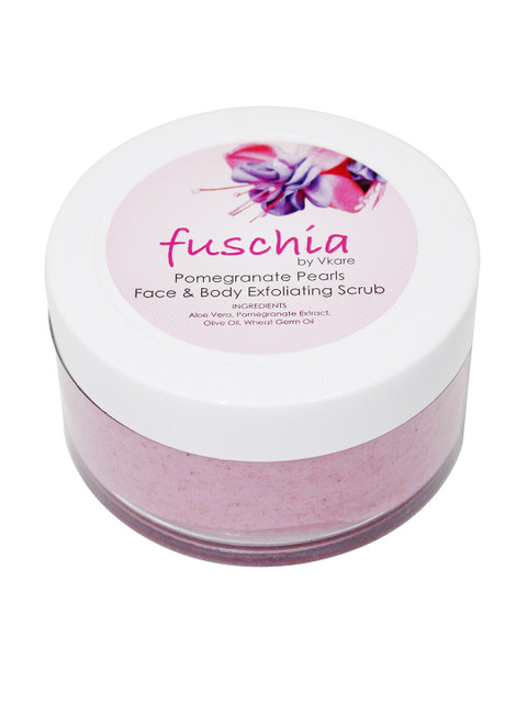 

Fuschia - Pomegranate Pearls - Face & Body Exfoliating Scrub - 50g, Pink
