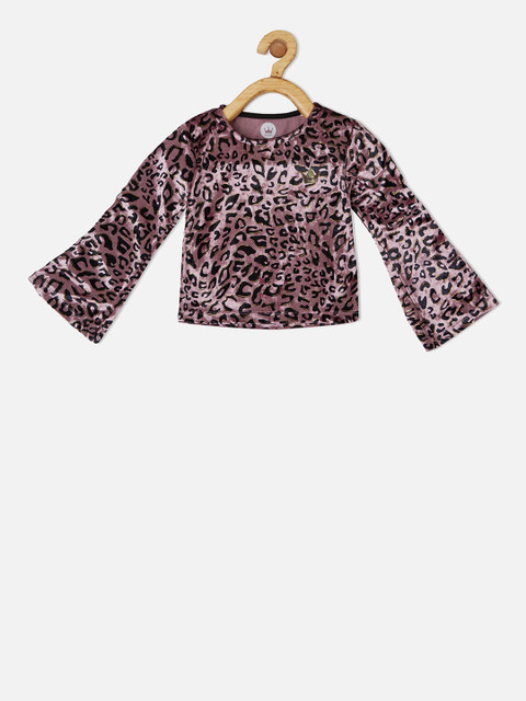 

VITAMINS Girls Pink Printed Top