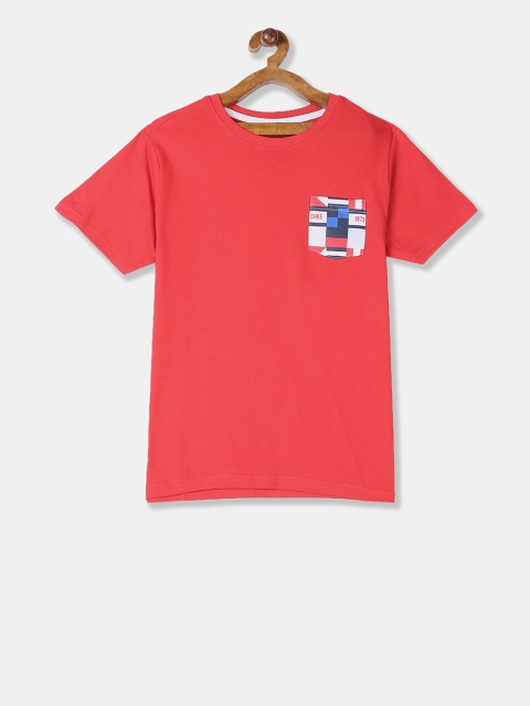 

Cherokee Boys Red Solid Round Neck T-shirt