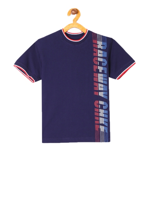 

Cherokee Boys Navy Blue & Red Printed Round Neck T-shirt