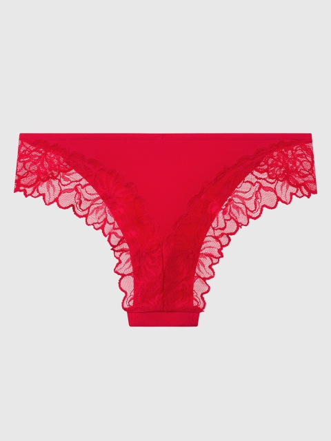 

La Senza Women Red Remix Cotton Bikini Briefs 11158044-06OA