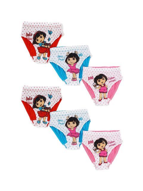 

Red Rose Girls Pack Of 6 Assorted Basic Briefs BABY-144-28
