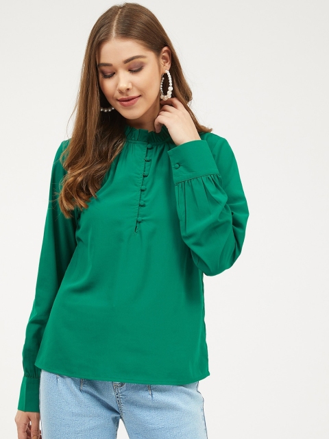 

Harpa Women Green Solid Top