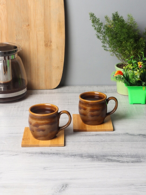 

CDI Brown Set of 6 Printed Handcrafted Ceramic Cups