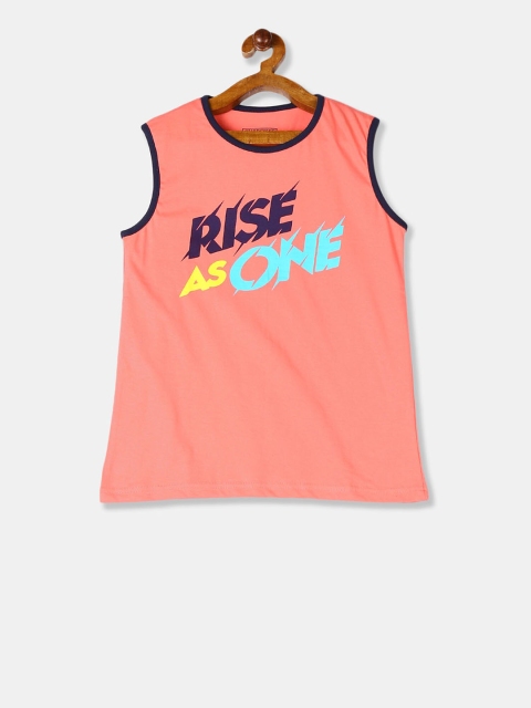 

Cherokee Boys Pink Printed Round Neck T-shirt