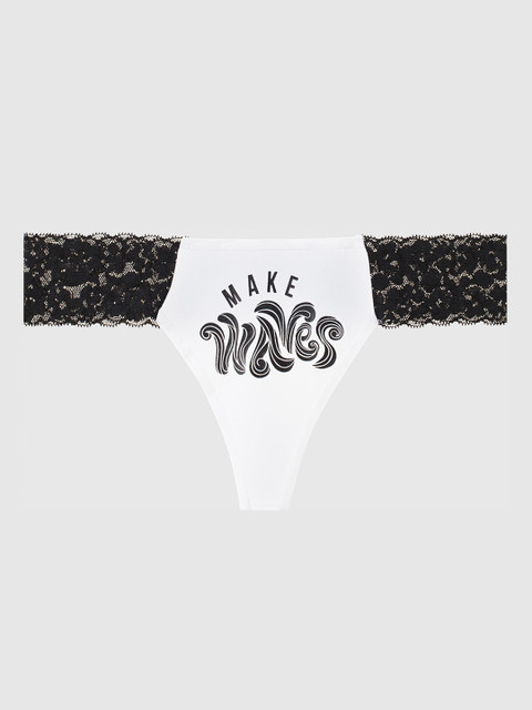 

La Senza Women White & Black Printed Thongs Brief 11128949-4KQ7