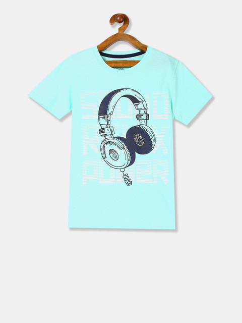 

Cherokee Boys Blue Printed Round Neck T-shirt