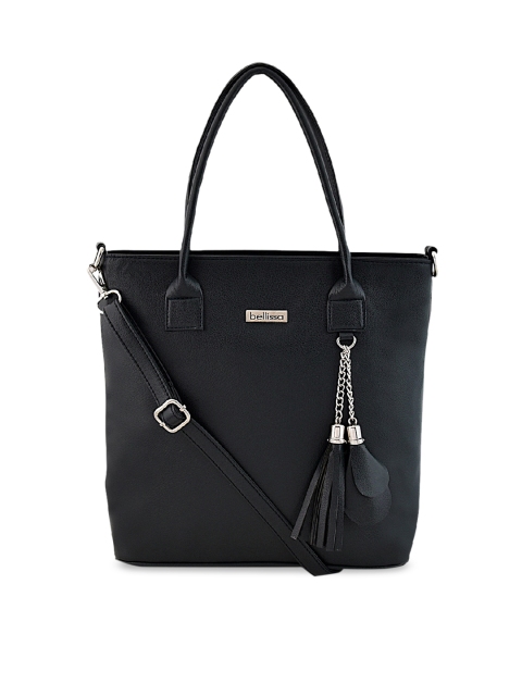 

Bellissa Black Solid Shoulder Bag