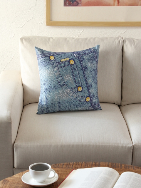 

House This Blue Single Quirky Square Cushion Covers