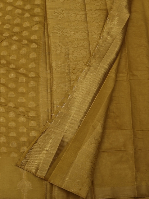 

Pothys Gold-Toned Woven Design Jute Woven Design Silk Saree