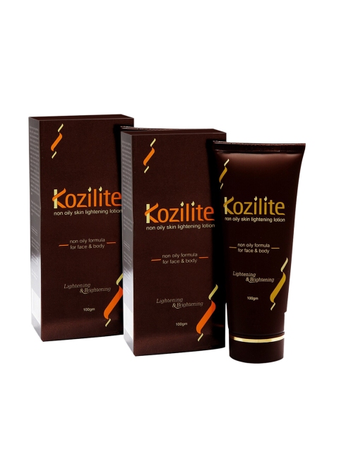 

Kozilite Unisex Non Oily Skin Lightening Lotion - 200 gm, Brown