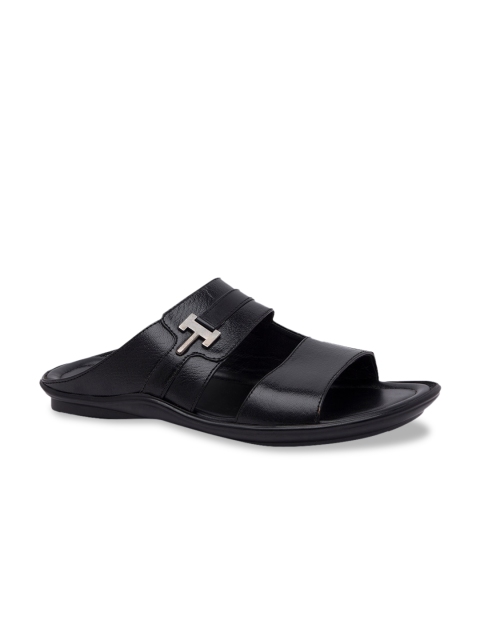 

Regal Men Black Leather Comfort Sandals