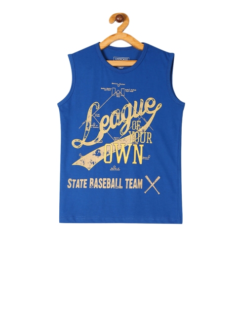 

Cherokee Boys Blue Printed Round Neck T-shirt