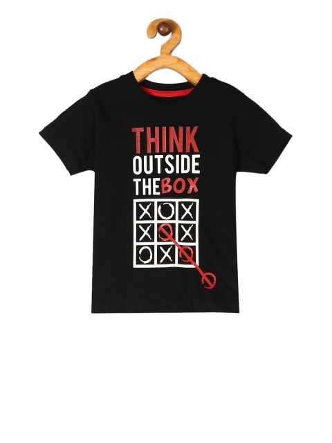 

Cherokee Boys Black & White Printed Round Neck T-shirt