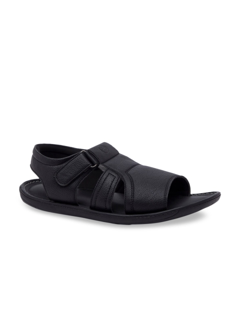 

Regal Men Black Leather Comfort Sandals