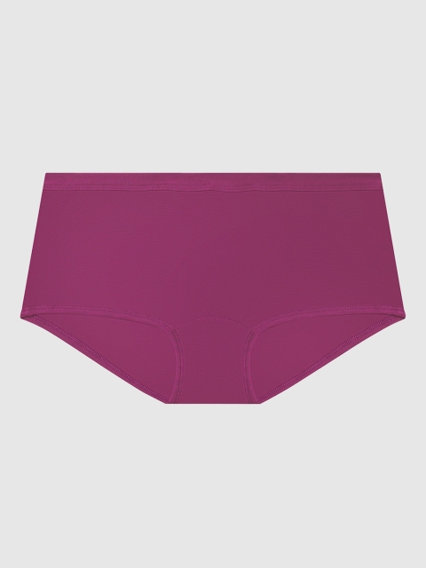

La Senza Women Mauve Solid Remix Ultrasoft Boy Shorts 11152326-29P0