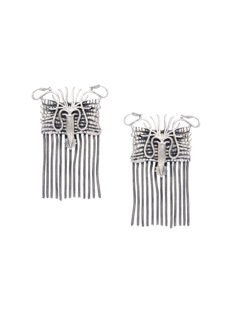 

Masaba Silver-Plated Quirky Drop Earrings