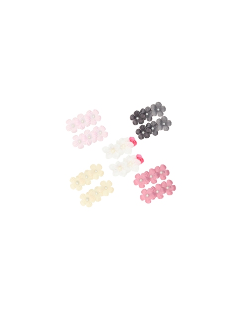 

FUNKRAFTS Girls Multicoloured Set of 5 Embellished Alligator Hair Clip, Multi