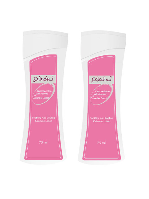 

CALADEW Unisex Set Of 2 Soothing And Cooling Calamine Lotion 75ml each, White