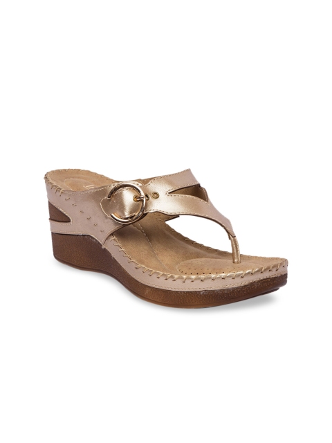 

Inc 5 Women Gold-Toned Embellished Wedges
