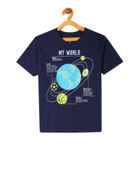 

Cherokee Boys Blue Printed Round Neck T-shirt